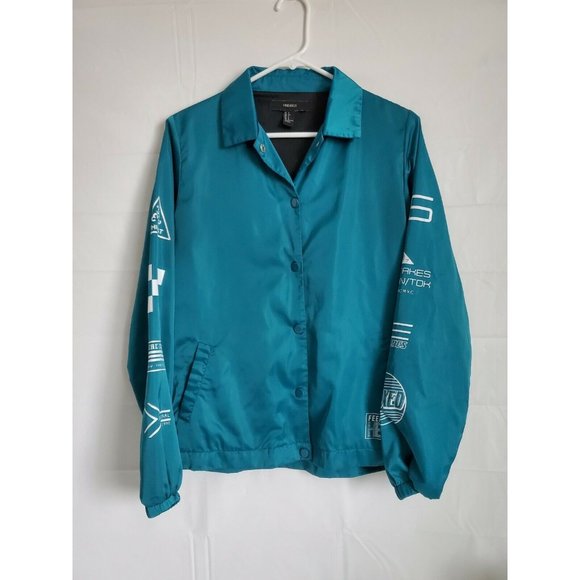 forever 21 coach Jacket, windbreaker, Feel the - Picture 2 of 9